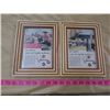 Image 1 : LOT OF TWO BA ADVERTISING PIECES (FRAMED)