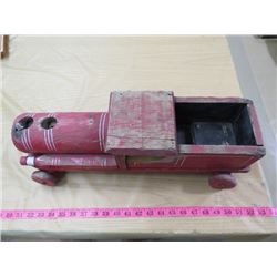 HAND MADE FOLK ART WOODEN TRUCK