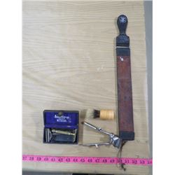 LOT OF SHAVING ACCESSORIES (RAZOR, CLIPPERS, ETC.)