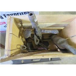 BOX OF VINTAGE TOOLS