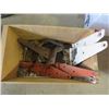Image 1 : BOX OF HINGES, DOOR KNOBS, HANDLES, ETC.