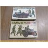 Image 1 : 2 1/35 SCALE TAMIYA WAR MODEL KITS (GERMAN MOTORCYCLE-PIECES IN ORIGINAL PLASTIC AND GERMAN BMW R75 