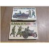 Image 2 : 2 1/35 SCALE TAMIYA WAR MODEL KITS (GERMAN MOTORCYCLE-PIECES IN ORIGINAL PLASTIC AND GERMAN BMW R75 