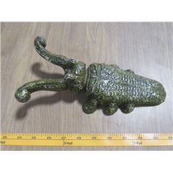 VINTAGE CAST IRON BOOT JACK (ORIGINAL PAINT)