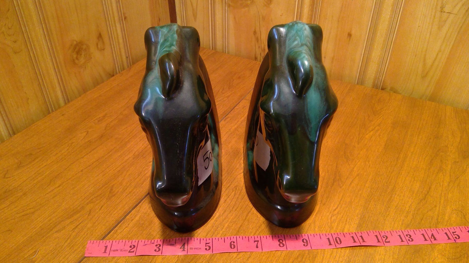 chinese ceramic blue horse bookends chinese ceramic blue horse bookends