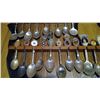 Image 3 : Spoon display rack w/ 35 spoons