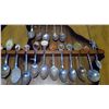Image 5 : Spoon display rack w/ 35 spoons