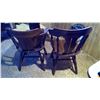 Image 2 : 2 wooden chairs. One 14" back, one 16" back.