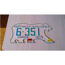 1975 Northwest Territories License Plate