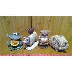 Lot of 4 assorted figurines