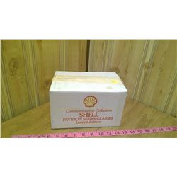Unopened "Shell" commemorative glasses