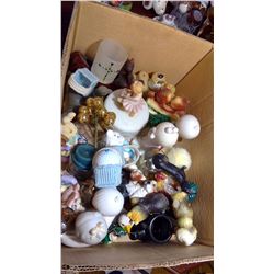 Huge lot of misc (salt and pepper shakers, figurines, bells, etc)