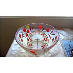 70's style 10" dia bowl with smaller bowl