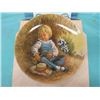 Image 2 : LOT OF TWO DECORATIVE PLATES (LITTLE BOY BLUE &  LITTLE MISS MUFFET)
