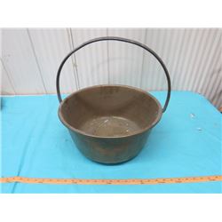 BRASS POT (15.5" ACROSS)