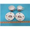 Image 1 : QUEEN ELIZABETH CORONATION CUPS AND SAUCERS (1953)
