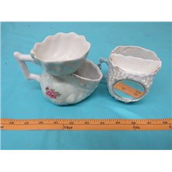 SHAVING CUP AND MUSTACHE MUG