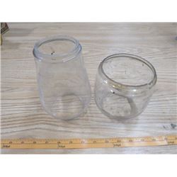 LOT OF TWO BARN LANTERN SHADES