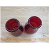 Image 2 : LOT OF TWO RED BARN LANTERN SHADES