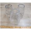 Image 1 : LOT OF THREE BARN LANTERN SHADES