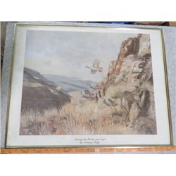 LOT OF 3 PICTURES (1 NORMAN KELLY) *1 HAS WATER DAMAGE, BUT FRAME OKAY*