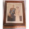 Image 3 : LOT OF 4 ROYAL FAMILY PICTURES (GLASS NEEDS TO BE REPLACED ON 1) *SOME WATER DAMAGE*