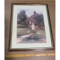 LOT OF 3 PICTURES (GLASS NEEDS TO BE REPLACED ON 1, SOME WATER DAMAGE)