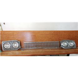 MID 1960'S DODGE GRILL & HEADLIGHTS? (PIECE OF GRILL BROKEN OFF AT THE END)