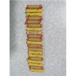 20 ROLLS OF PENNIES (CANADA) *ASSORTED DATES*