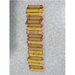 20 ROLLS OF PENNIES (CANADA) *ASSORTED DATES*