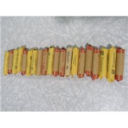 20 ROLLS OF PENNIES (CANADA) *ASSORTED DATES*