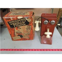 TOY TELEPHONE IN ORIGINAL BOX (COUNTRY PHONE)