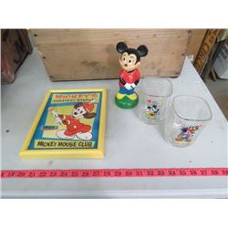 LOT OF MICKEY MOUSE COLLECTIBLES
