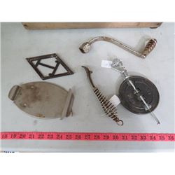 LOT OF STOVE LIFTERS AND SAD IRON TRIVETS