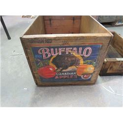 LOT OF TWO WOODEN BOXES (10" X 12" X 19.5" -- 4.5" X 9" X 15")