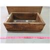 Image 2 : LOT OF TWO WOODEN BOXES (10" X 12" X 19.5" -- 4.5" X 9" X 15")