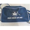 Image 2 : LOT OF TWO AIRLINE ITEMS (PLATE & BAG) *NORCANAIR & TRANS-CANADA AIRLINES*