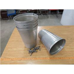 LOT OF 5 MAPLE SYRUP COLLECTING BUCKETS