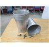 Image 1 : LOT OF 5 MAPLE SYRUP COLLECTOR BUCKETS ( 1 MISSING SPIGOT)_