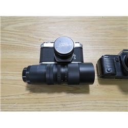 ASSORTED CAMERAS AND ACCESSORIES