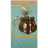 Image 1 : LOT OF ASSORTED SPOONS AND DISPLAY CASE
