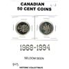 Image 1 : LOT OF 2- FIFTY CENT COINS (1968-1994) *CANADA*