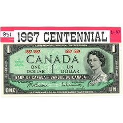 ONE DOLLAR BILL (CANADA) *1967* (CENTENNIAL YEAR ISSUE)
