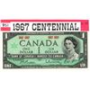 Image 1 : ONE DOLLAR BILL (CANADA) *1967* (CENTENNIAL YEAR ISSUE)