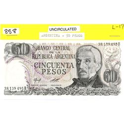 50 PESO NOTE (ARGENTINA)