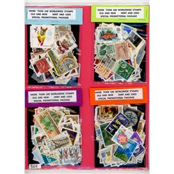 4--PACKAGES OF 100 STAMPS EACH (MORE THAN 400 IN TOTAL) *NICE COLLECTION*