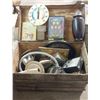 Image 3 : STEAMER TRUNK FULL OF COLLECTIBLES (36.5" X 20" X 23")