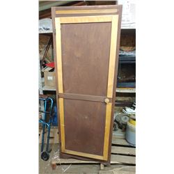 WOODEN WARDROBE (66" X 21" X 25")