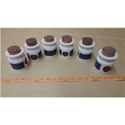 LOT OF "TALISMAN" PORTMEIRION POTTERY JARS (4" TALL)