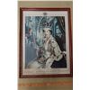 Image 1 : QUEEN ELIZABETH II PICTURE AND FRAME (15" X 20")
